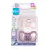 MAM Supreme Silicone Pacifier 6m+ Pink & Violet Suzete pentru copii 2 buc