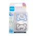 MAM Supreme Silicone Pacifier 0m+ Blue & Grey Suzete pentru copii 2 buc