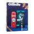 Gillette Mach3 Set cadou Aparat de ras 1 buc + capete de schimb 1 buc + gel de duș și șampon Old Spice Whitewater 3în1 250 ml