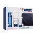 Clarins Men Hydrating Essentials Set cadou Balsam pentru față Super Moisture Balm 50 ml + gel de curățare Active Face Wash 125 ml + gel de duș Shampoo & Shower 30 ml + ulei pentru bărbierit și barbă Shave & Beard Oil 3 ml + trusă cosmetică