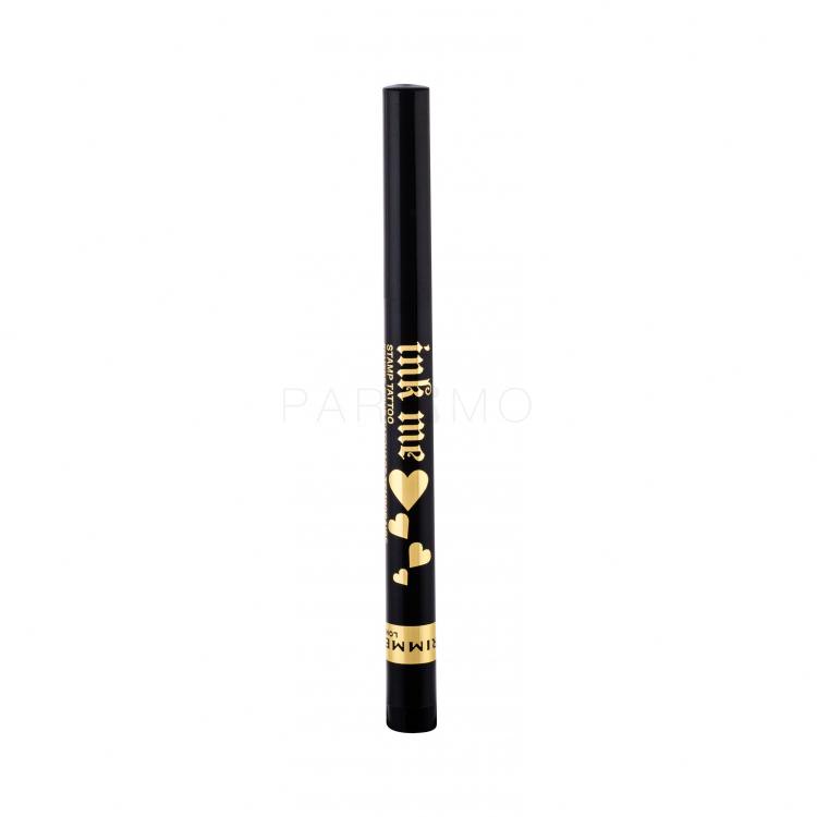 Rimmel London Ink Me Stamp Tattoo Tuș de ochi pentru femei 0,8 ml Nuanţă 001 Black/Heart