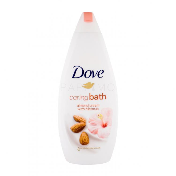 Dove Caring Bath Almond Cream With Hibiscus Spumă de baie pentru femei 750 ml