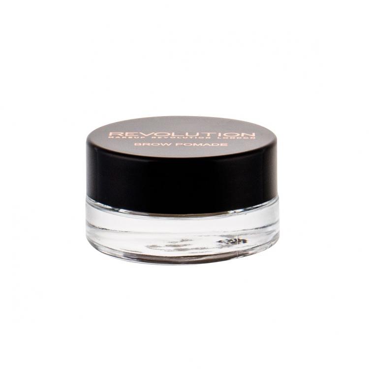 Makeup Revolution London Brow Pomade Gel și ceară pentru femei 2,5 g Nuanţă Taupe