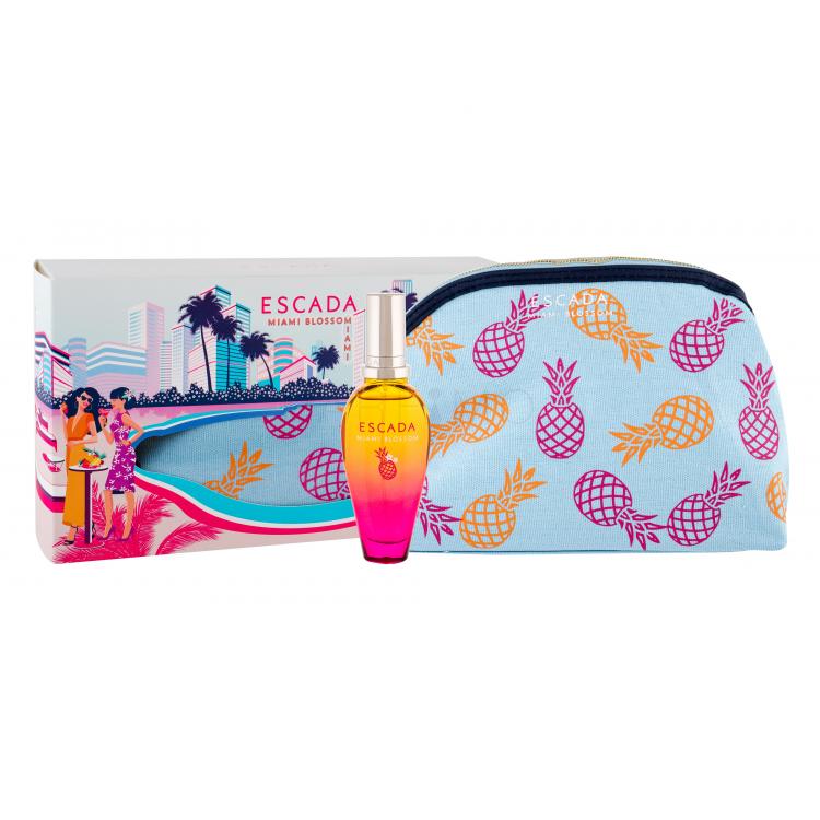 ESCADA Miami Blossom Set cadou apa de toaleta 30 ml + geanta cosmetica