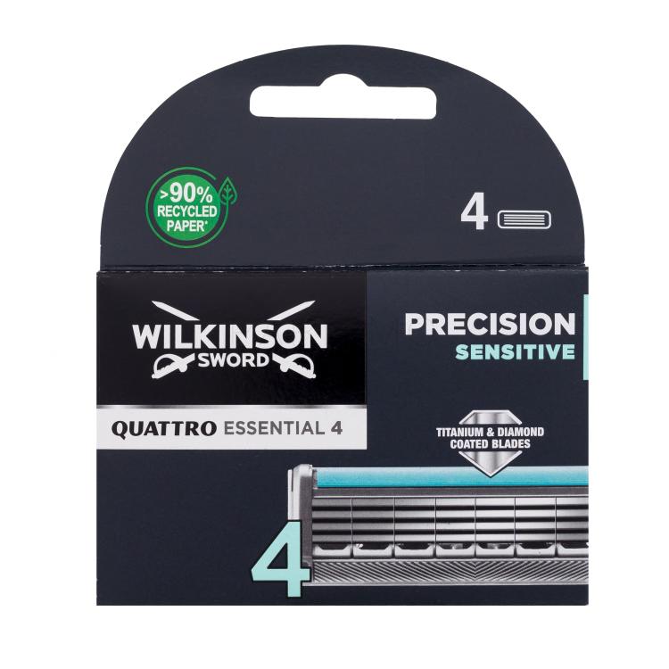 Wilkinson Sword Quattro Essential 4 Rezerve lame pentru bărbați Set