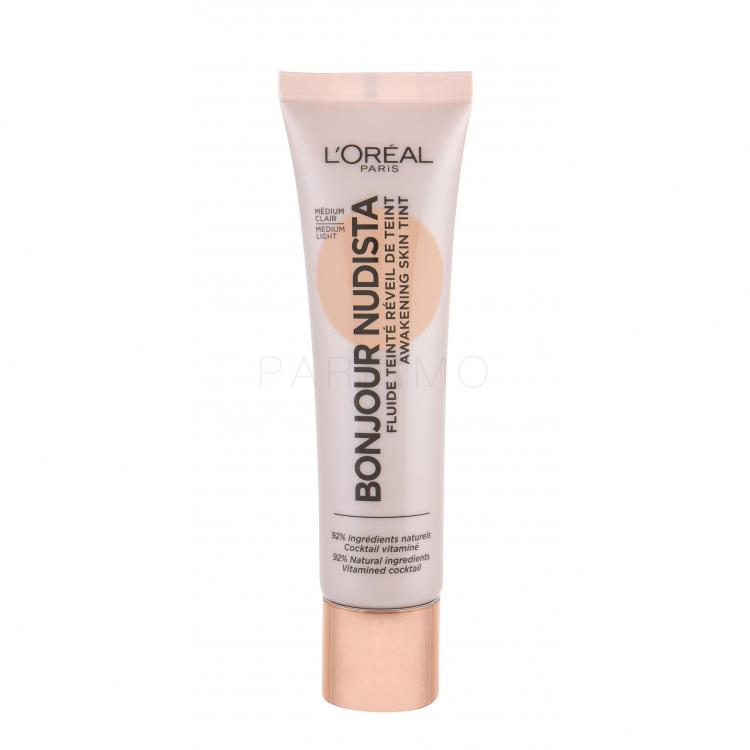 L&#039;Oréal Paris Wake Up &amp; Glow Bonjour Nudista Cremă BB pentru femei 30 ml Nuanţă Medium Light