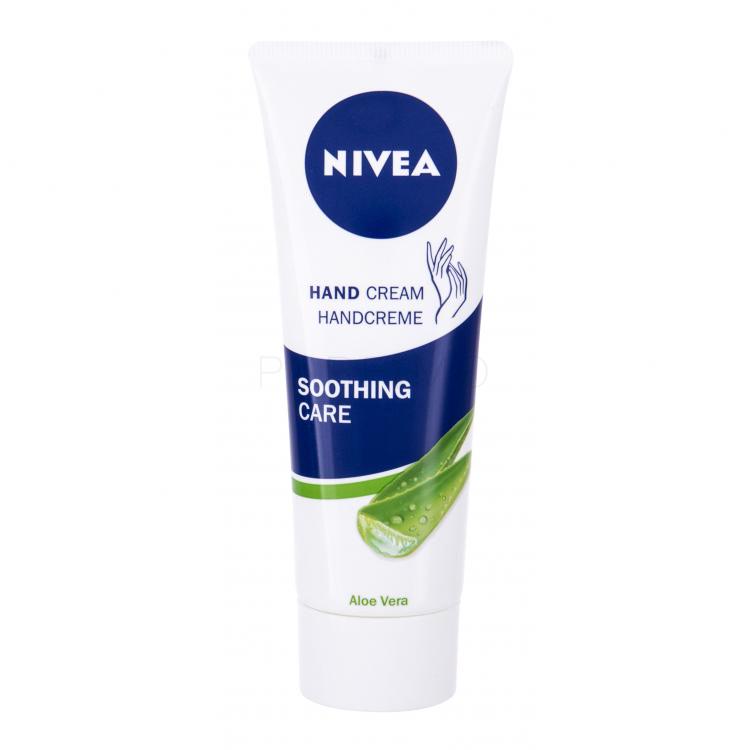 Nivea Hand Care Soothing Aloe Vera &amp; Jojoba Oil Cremă de mâini pentru femei 75 ml