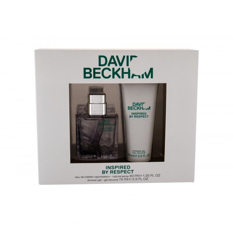 David Beckham Inspired by Respect Set cadou EDT 40 ml + Gel de dus 75 ml