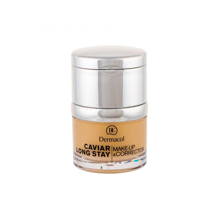 Dermacol Caviar Long Stay Make-Up &amp; Corrector Fond de ten pentru femei 30 ml Nuanţă 1,5 Sand