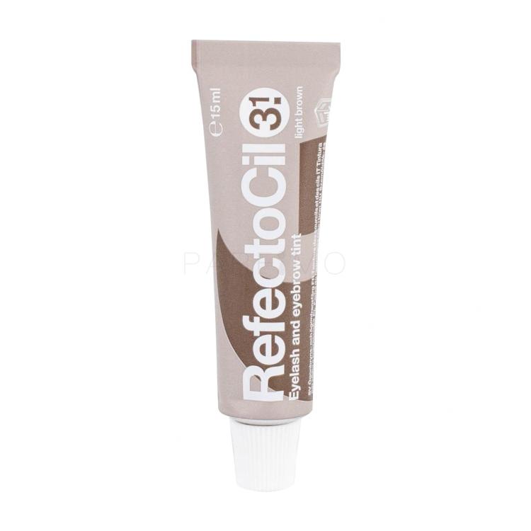 RefectoCil Eyelash And Eyebrow Tint Colorare pentru femei 15 ml Nuanţă 3.1 Light Brown Cutie cu defect