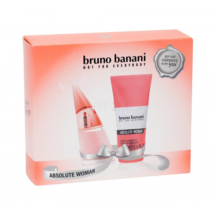 Bruno Banani Absolute Woman Set cadou Apa de toaleta 20 ml + Gel de dus 50 ml