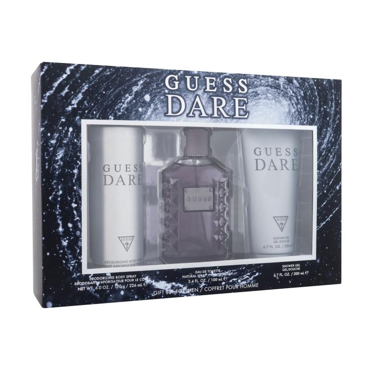 GUESS Dare Set cadou Apa de toaleta 100 ml + Deodorant 226 ml + Gel de duș 200 ml