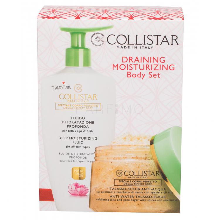 Collistar Special Perfect Body Deep Moisturizing Fluid Set cadou lapte de corp hidratant 400 ml + exfoliant de corp Anti-Water Talasso 700 g