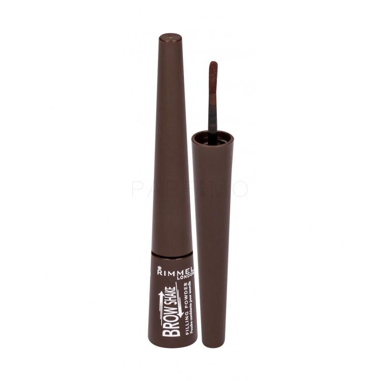 Rimmel London Brow Shake Filling Powder Fard pentru femei 0,7 g Nuanţă 003 Dark Brown