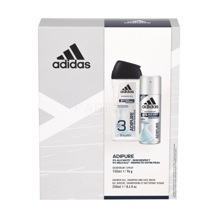 Adidas Adipure 48h Set cadou deodorant 150 ml + gel de dus 250 ml