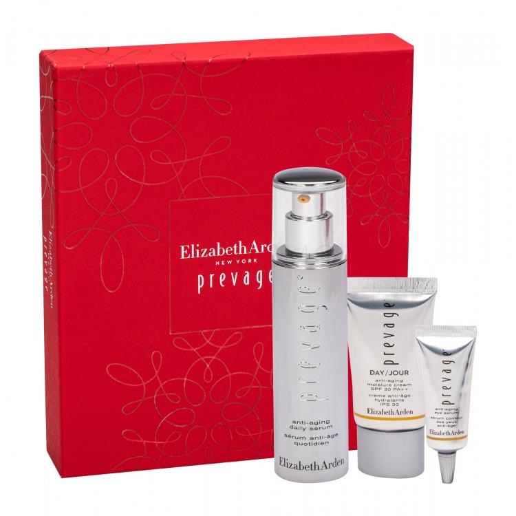 Elizabeth Arden Prevage® Anti Aging Daily Serum Set cadou Ser tratament de zi pentru ten 50 ml + crema de zi pentru ten SPF30 15 ml + ser de ochi 5 ml