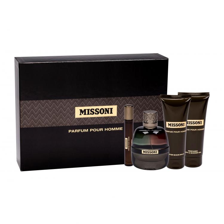 Missoni Parfum Pour Homme Set cadou edp 100 ml + balsam dupa barbierit 100 ml + gel de dus 100 ml + edp 10 ml