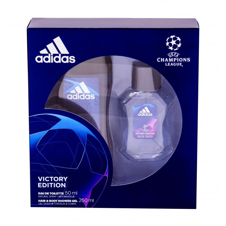 Adidas UEFA Champions League Victory Edition Set cadou apa de toaleta 50 ml + gel de dus 250 ml