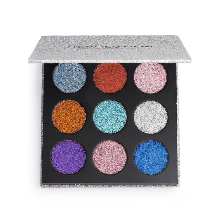 Makeup Revolution London Pressed Glitter Fard de pleoape pentru femei 13,5 g Nuanţă Illusion