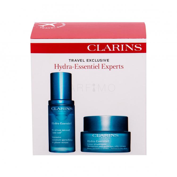 Clarins Hydra-Essentiel Bi-Phase Set cadou ser pentru ten 30 ml + crema de zi pentru ten 50 ml