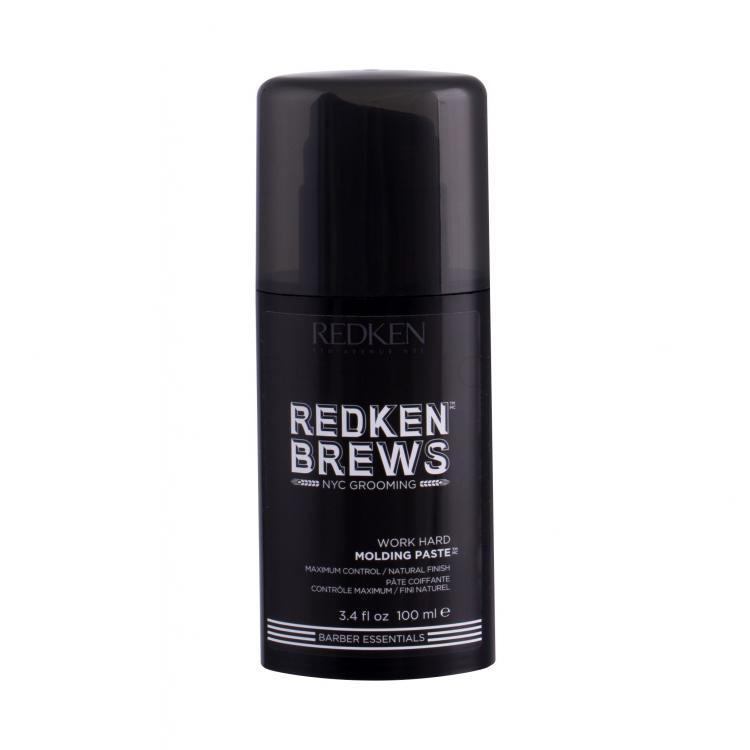 Redken Brews Hard Molding Paste Ceară de păr pentru bărbați 100 ml