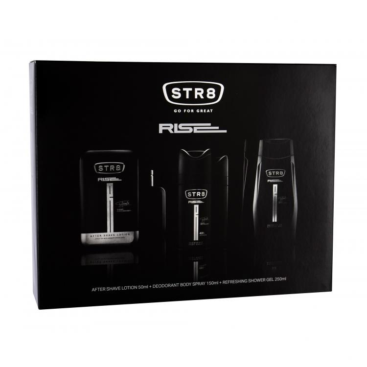 STR8 Rise Set cadou aftershave 50 ml + deodorant 150 ml + gel de dus 250 ml