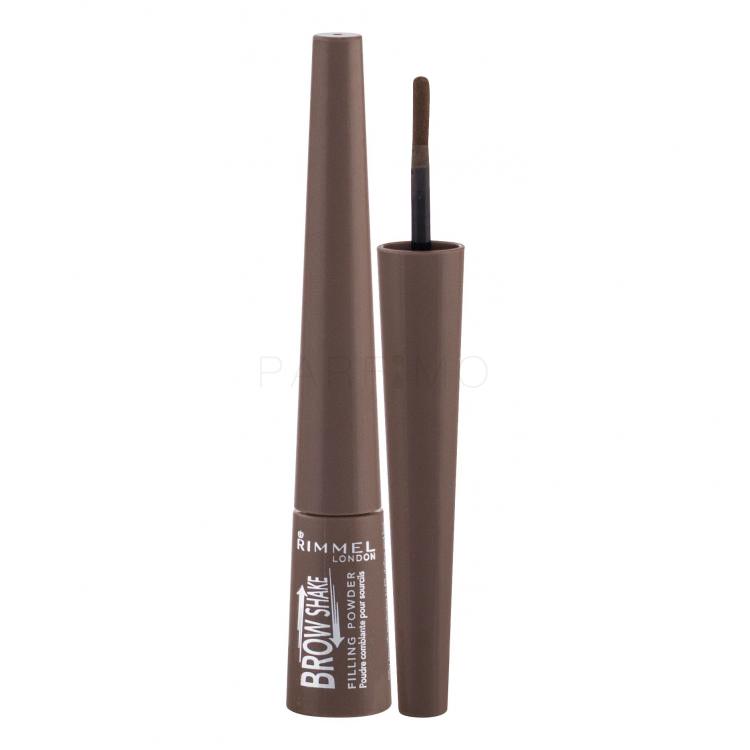 Rimmel London Brow Shake Filling Powder Fard pentru femei 0,7 g Nuanţă 002 Medium Brown