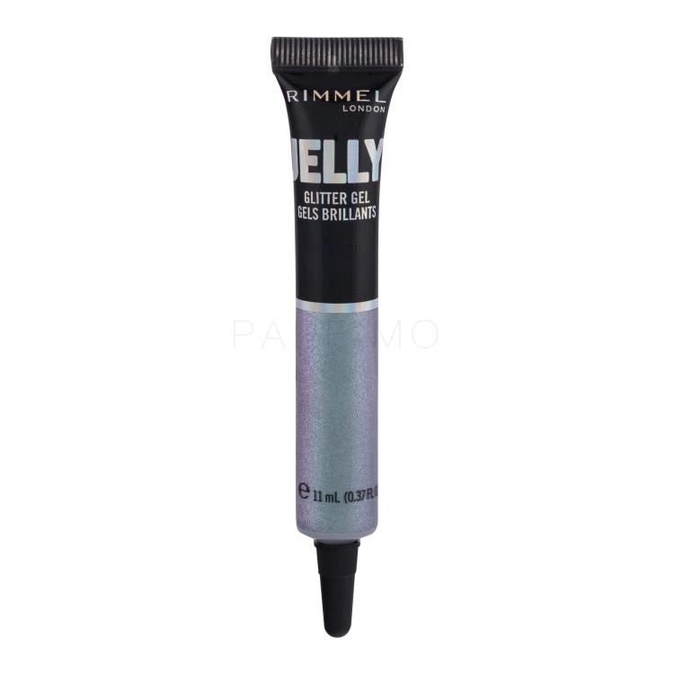 Rimmel London Jelly Glitter Gel Fard de pleoape pentru femei 11 ml Nuanţă 200 Blue Lagoon