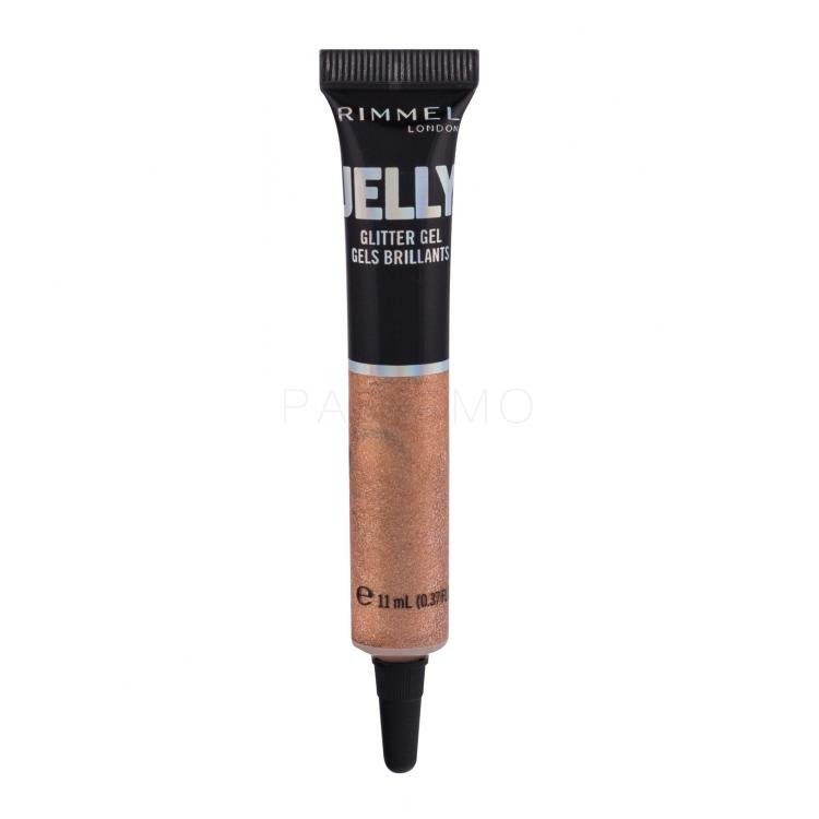 Rimmel London Jelly Glitter Gel Fard de pleoape pentru femei 11 ml Nuanţă 300 Long Island