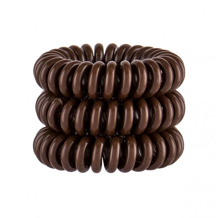 Invisibobble Power Hair Ring Elastice de păr pentru femei 3 buc Nuanţă Pretzel Brown