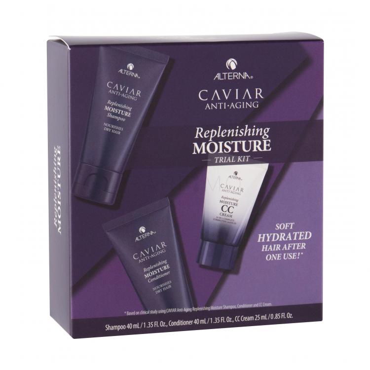 Alterna Caviar Anti-Aging Replenishing Moisture Set cadou sampon 40 ml + balsam 40 ml + crema CC 25 ml