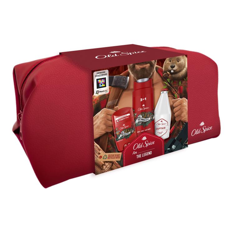 Old Spice Bearglove Set cadou After Shave 100 ml + Gel de duș 250 ml + Deostick 50 ml + geanta cosmetica