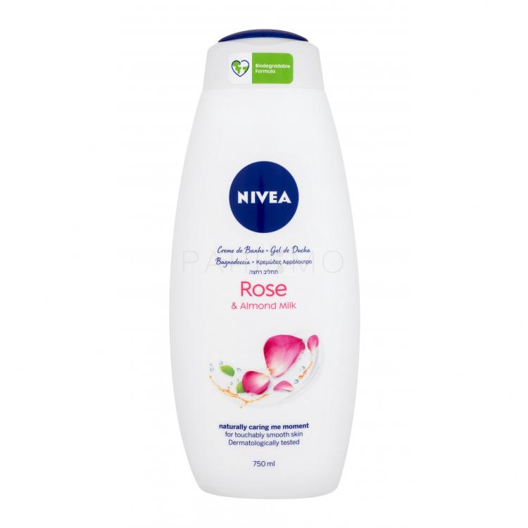 Nivea Care &amp; Roses Cremă de duș pentru femei 750 ml