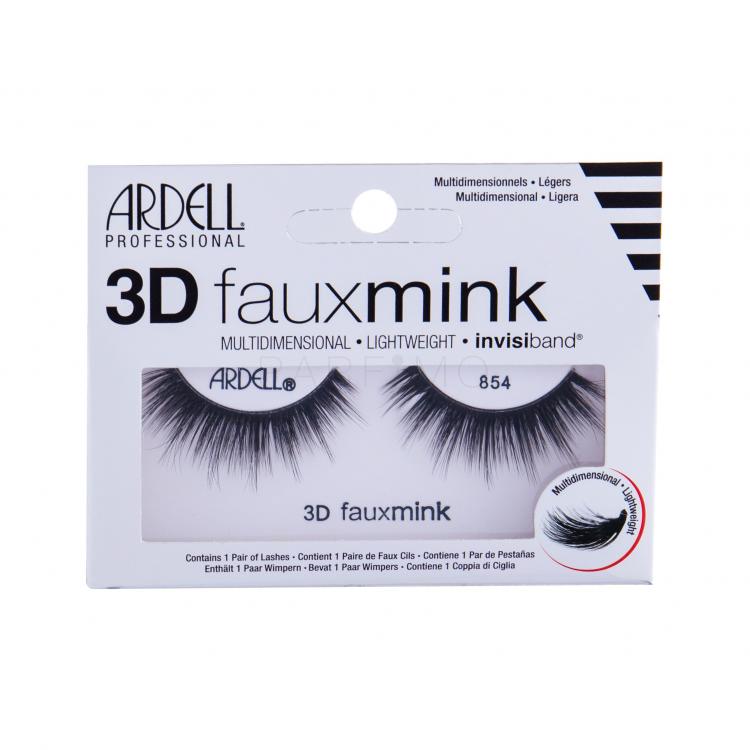 Ardell 3D Faux Mink 854 Gene false pentru femei 1 buc Nuanţă Black