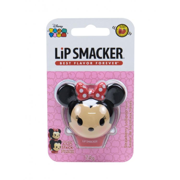 Lip Smacker Disney Minnie Mouse Balsam de buze pentru copii 7,4 g Nuanţă Strawberry Lollipop