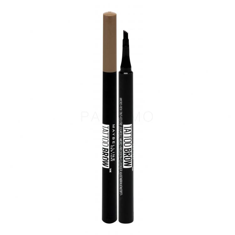 Maybelline Tattoo Brow Micro-Pen Tint Gel și ceară pentru femei 1,1 ml Nuanţă 120 Medium Brown