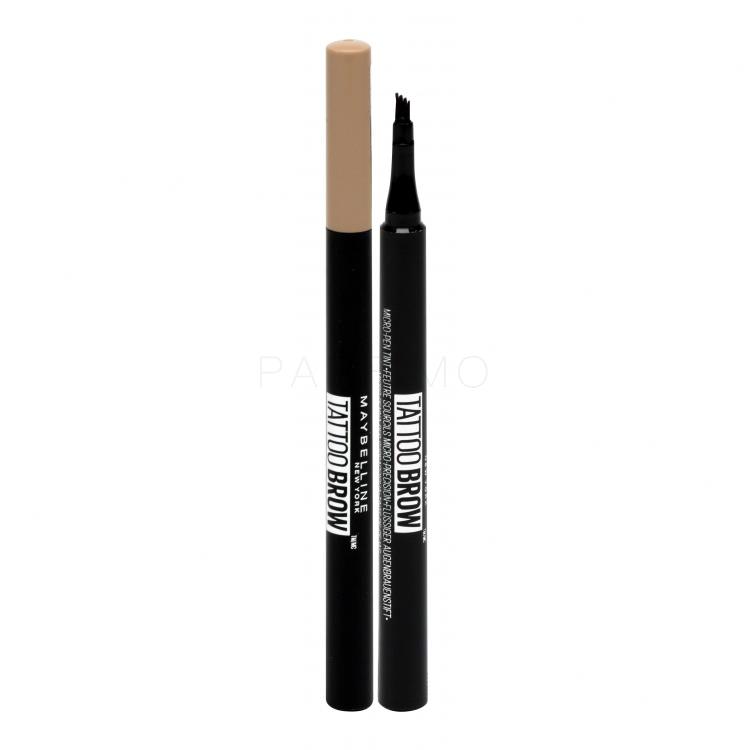 Maybelline Tattoo Brow Micro-Pen Tint Gel și ceară pentru femei 1,1 ml Nuanţă 100 Blonde