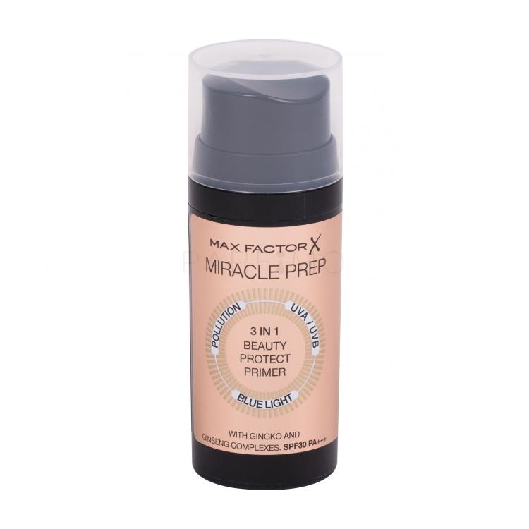 Max Factor Miracle Prep 3 in 1 Beauty Protect SPF30 Bază de machiaj pentru femei 30 ml