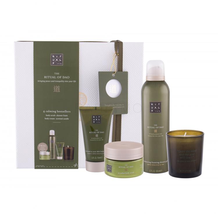 Rituals The Ritual Of Dao Set cadou spumă de duș 200 ml + exfoliant de corp 125 ml + cremă de corp 70 ml + lumânare parfumata relaxantă