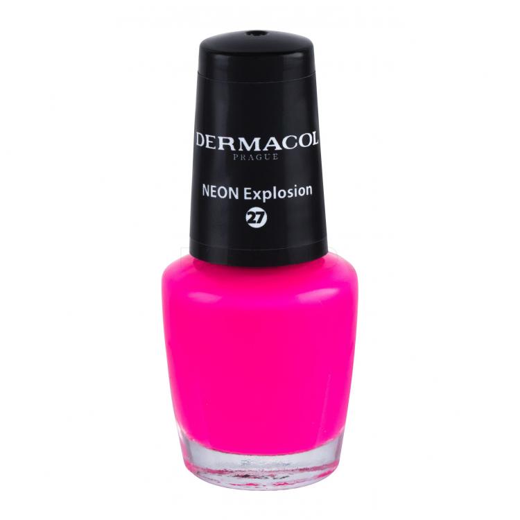 Dermacol Neon Lac de unghii pentru femei 5 ml Nuanţă 27 Neon Explosion