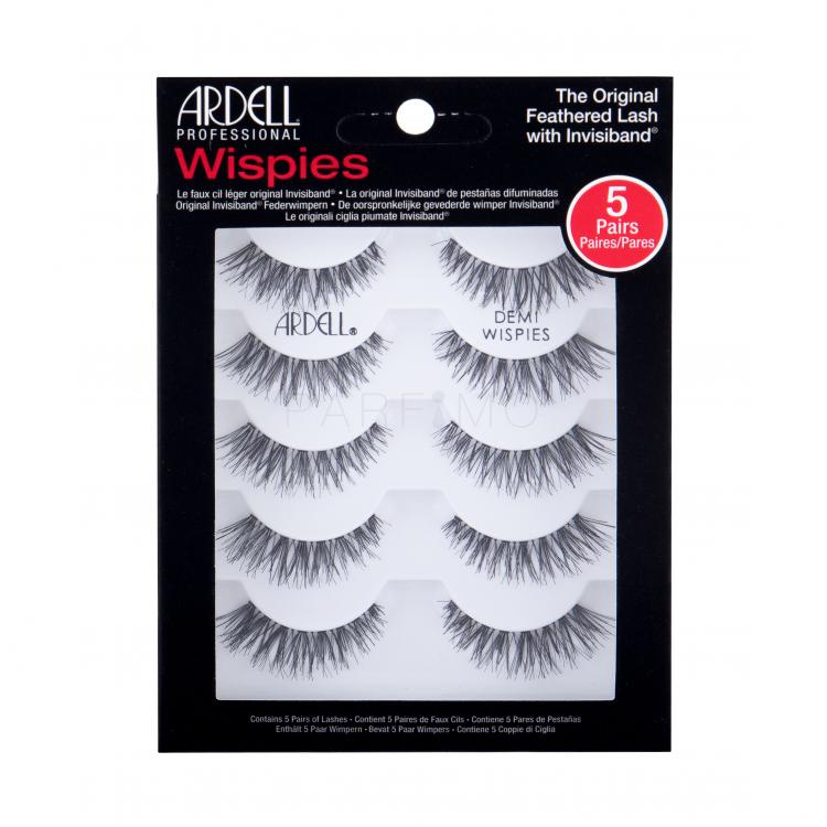 Ardell Wispies Demi Wispies Gene false pentru femei 5 buc Nuanţă Black