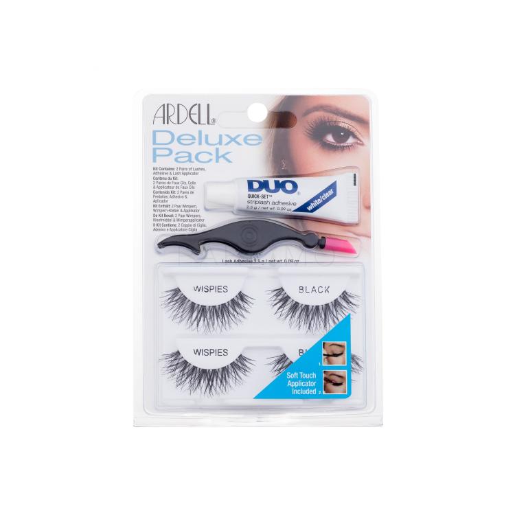 Ardell Wispies Deluxe Pack Gene false pentru femei Nuanţă Black Set