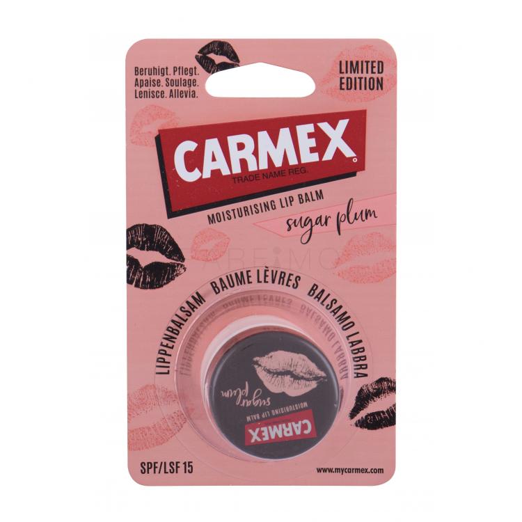 Carmex Sugar Plum SPF15 Balsam de buze pentru femei 7,5 g