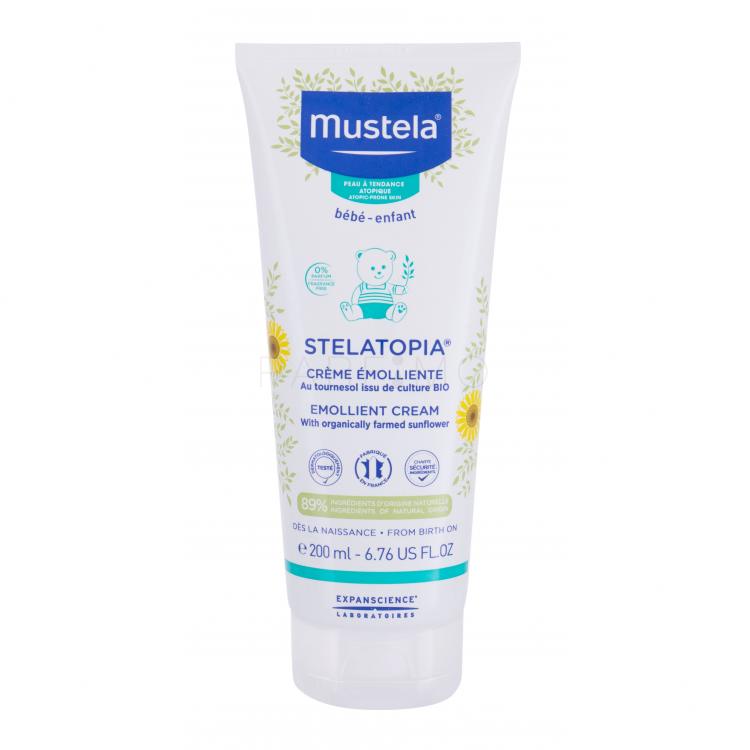 Mustela Bébé Stelatopia Emollient Cream Cremă de zi pentru copii 200 ml