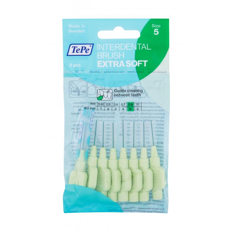 TePe Extra Soft 0,8 mm Periuțe interdentare 8 buc