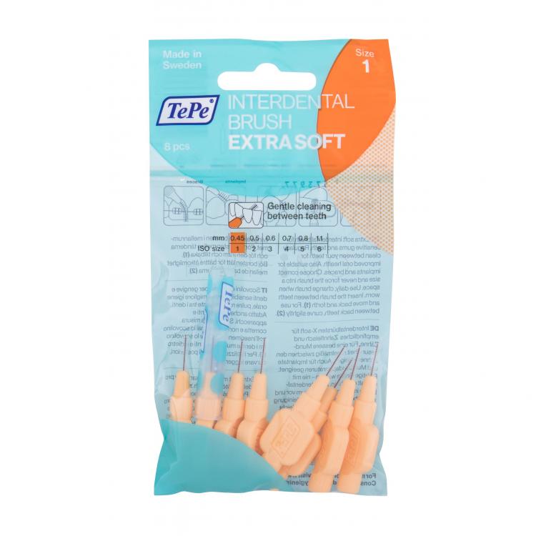 TePe Extra Soft 0,45 mm Periuțe interdentare 8 buc