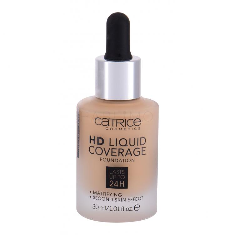 Catrice HD Liquid Coverage 24H Fond de ten pentru femei 30 ml Nuanţă 036 Hazelnut Beige