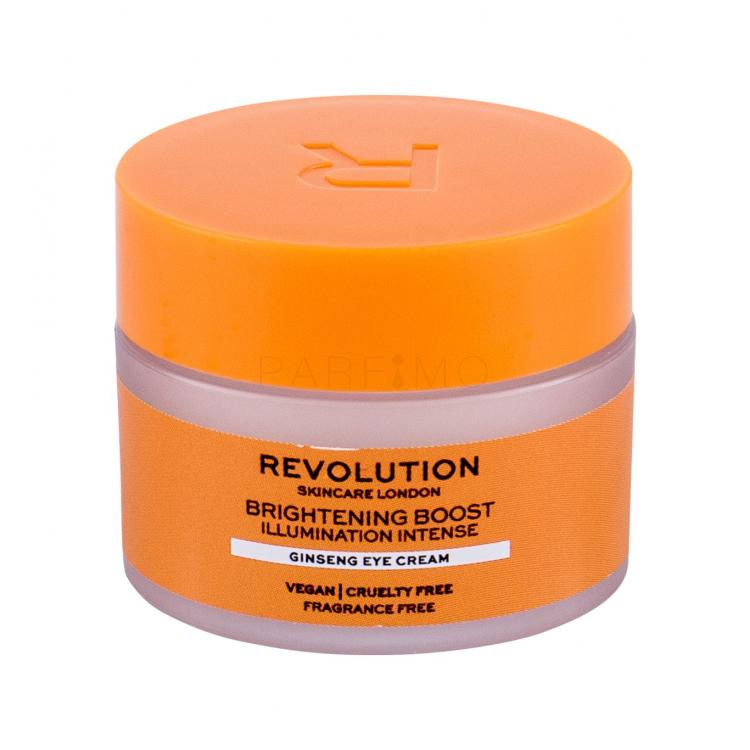 Revolution Skincare Brightening Boost Ginseng Cremă de ochi pentru femei 15 ml