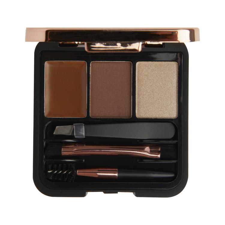 Makeup Revolution London Brow Sculpt Kit Truse de contur pentru femei 2,2 g Nuanţă Brown