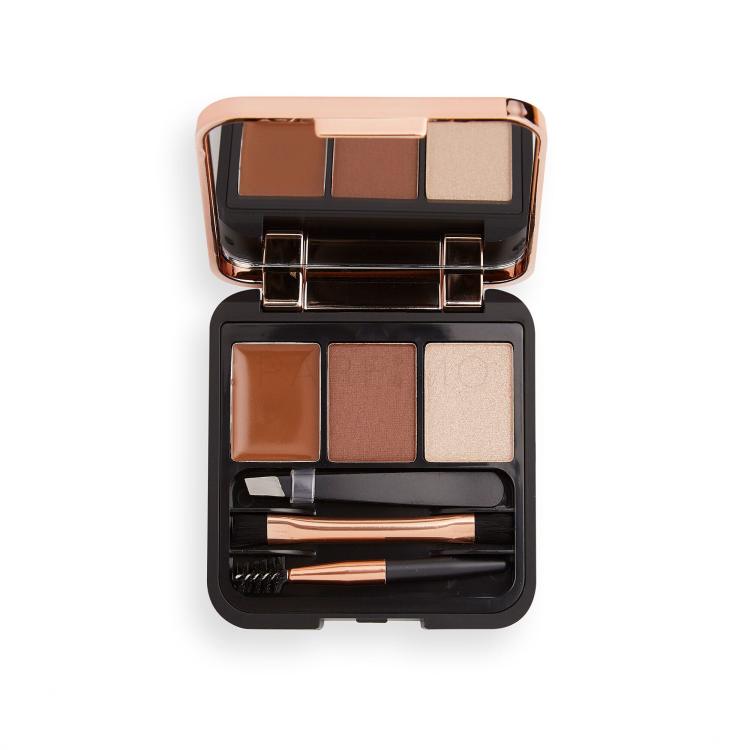 Makeup Revolution London Brow Sculpt Kit Truse de contur pentru femei 2,2 g Nuanţă Medium Brown